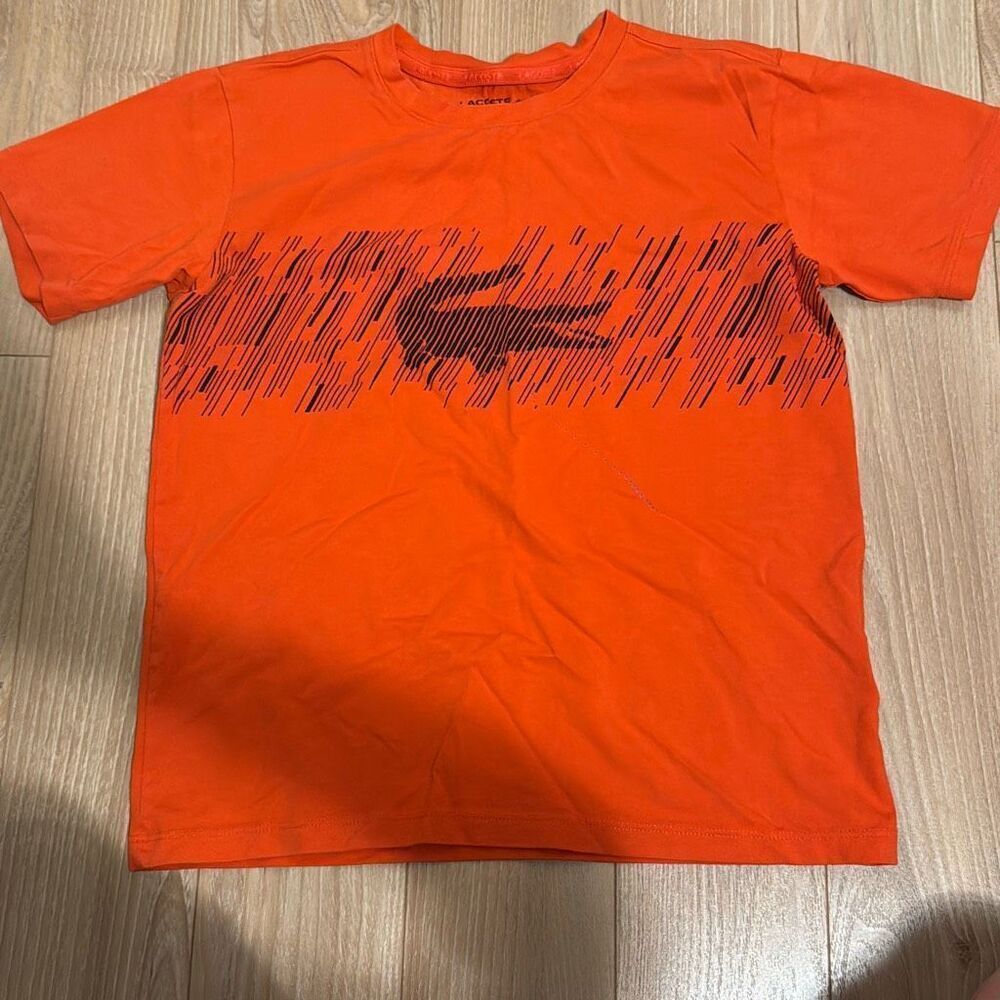 Lacoste sports boy‎ orange t-shirt size 12